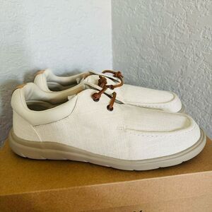SPERRY TOP-SIDER Men's Captains Moc Toe Hemp Boat  Shoe, Size 13, Ivory,‎ NWT